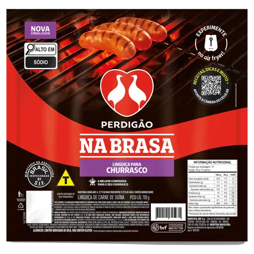 Linguiça de Carne Suína para Churrasco Perdigão na Brasa 700g — Perdigão Na Brasa