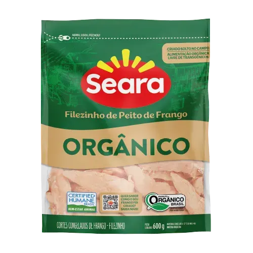 Filezinho de Peito Sassami Seara Orgânico 600g — Seara