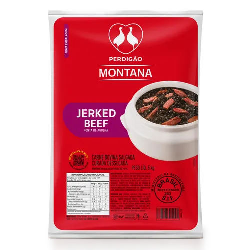 Jerked Beef Ponta De Agulha Perdigão Montana - 30kg — Central MBRF