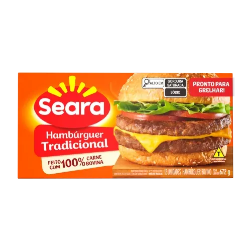 Hambúrguer Bovino Seara 672g — Seara