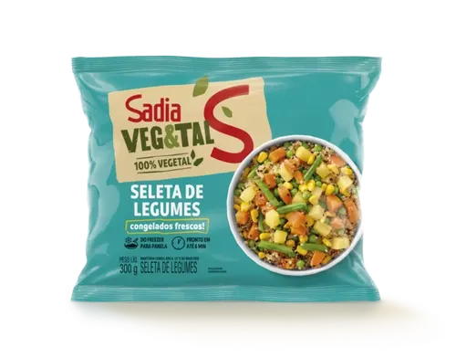Seleta de Legumes Congelada Sadia Veg&Tal 300g - Caixa c/20 — Sadia