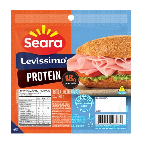Levíssimo Fatiado Seara Protein 180g — Seara