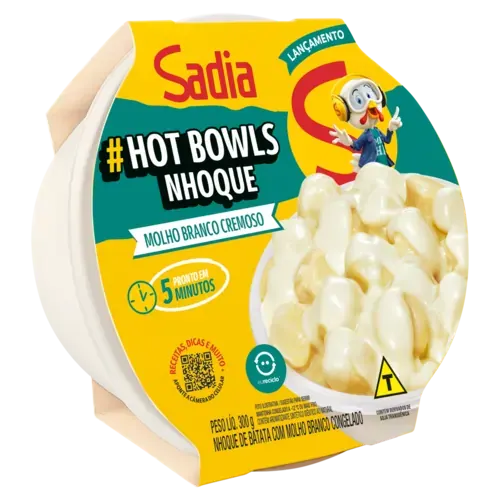 Nhoque ao Molho Branco SD Hot Bowls Pote 300g — Perdigão