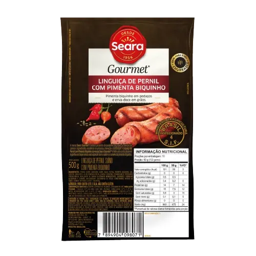 Linguiça com Pimenta Biquinho Seara Gourmet 500g — Seara Gourmet