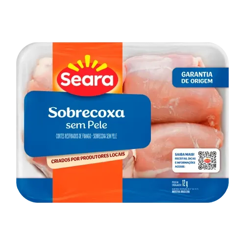 Sobrecoxa sem Pele Bandeja Resfriada Seara — Seara