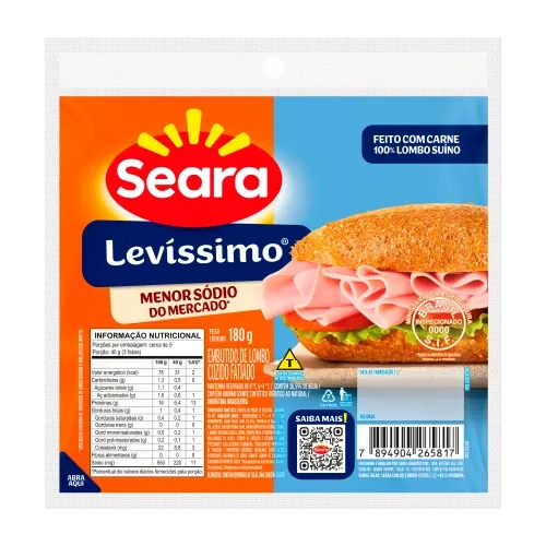 Levíssimo Fatiado Seara 180g — Seara