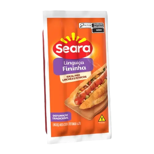 Linguiça Fininha Defumada Seara 215g — Seara
