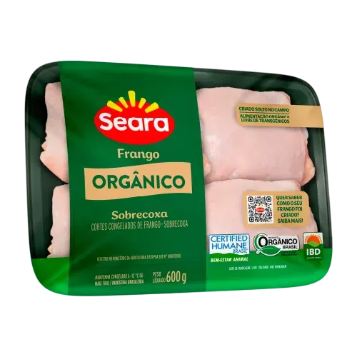 Sobrecoxa Bandeja Seara Orgânico 600g — Seara