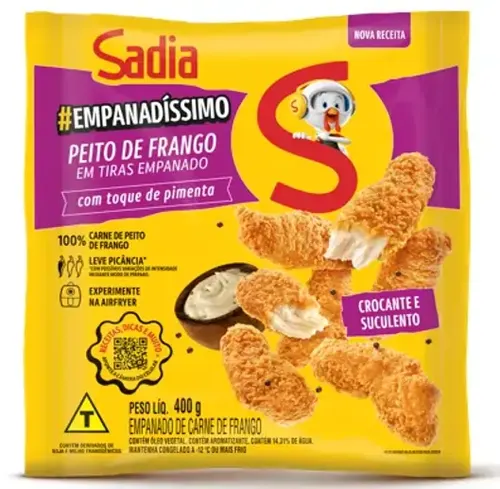 Peito de Frango Empanado Empanadíssimo Sadia 400g -Caixa c/10 — Sadia