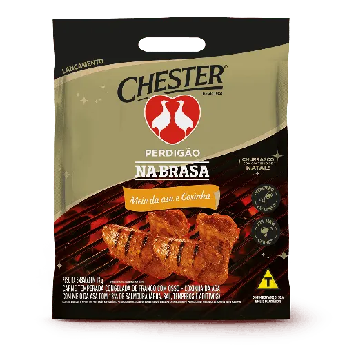 Meio da Asa e Coxinha Chester Na Brasa — Perdigão Na Brasa