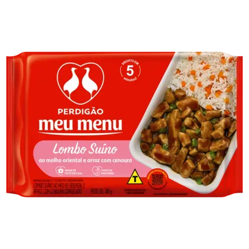 Lombo ao Molho Oriental com Arroz e Cenoura PD Meu Menu Pacote 300g — Perdigão