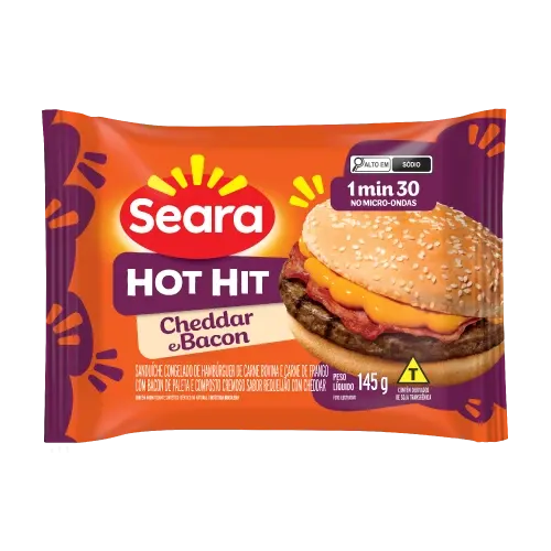 Hot Hit Cheddar e Bacon Seara 145g — Seara
