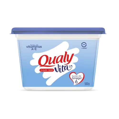 Margarina Qualy Vita com Sal 500g -Caixa c/12 — Qualy