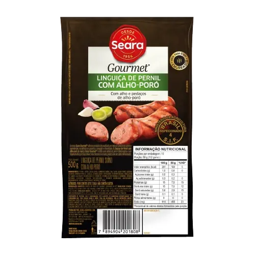 Linguiça com Alho Poró Seara Gourmet 500g — Seara Gourmet