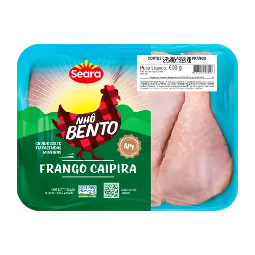 Coxa de Frango Caipira Bandeja Nhô Bento 600g — Seara
