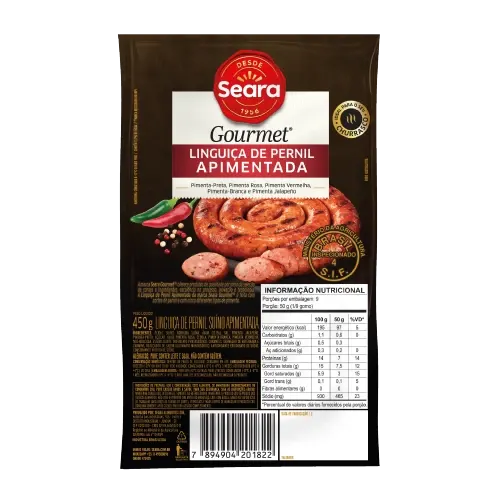 Linguiça Apimentada Seara Gourmet 450g — Seara Gourmet