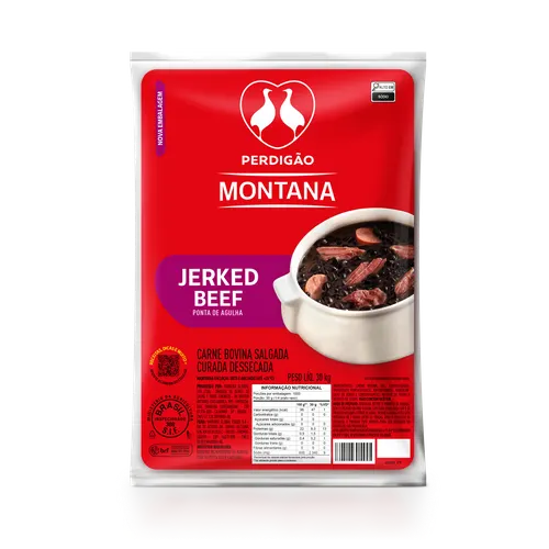 Jerked Beef Ponta De Agulha Perdigão Montana - 30kg — Perdigão Montana