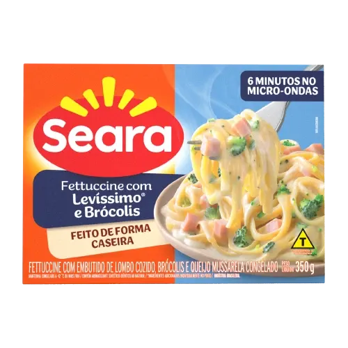 Fettuccine com Levíssimo e Brócolis Seara 350g — Seara