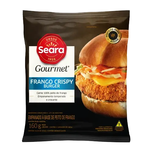 Frango Crispy Burger Seara Gourmet 160g — Seara Gourmet