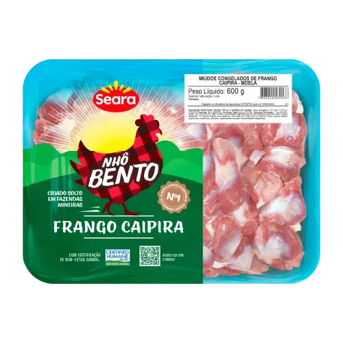 Moela de Frango Caipira Bandeja Nhô Bento 600g — Seara