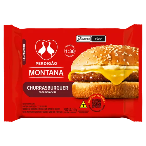 CHURRASBURGUER MAIONESE GRILL C/18 - Perdigão Montana — Perdigão