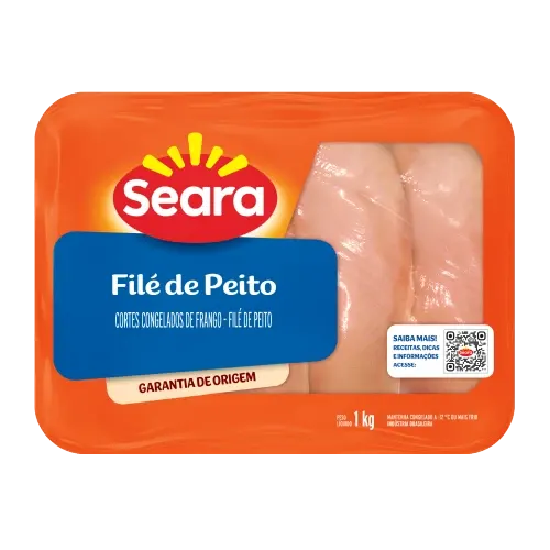 Filé de Peito Bandeja Congelada Seara 1kg — Seara