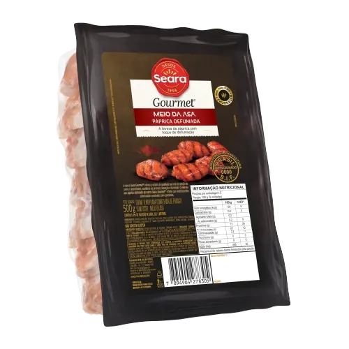Meio da Asa Sabor Páprica Defumada Seara Gourmet 500g — Seara Gourmet