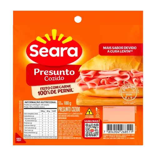 Presunto Fatiado Seara 180g — Seara