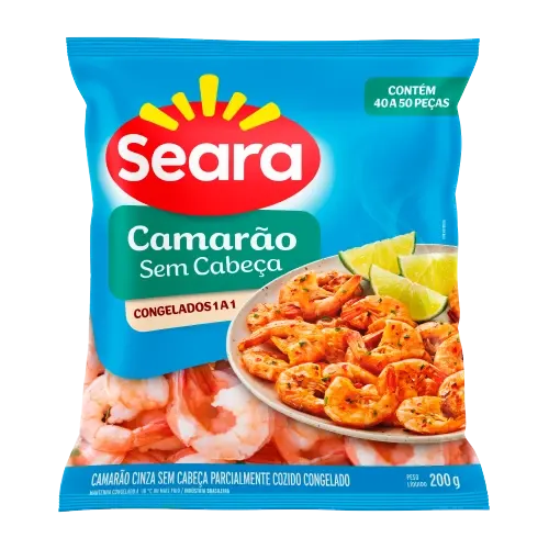 Camarão sem Cabeça 40/50 Seara 200g — Seara