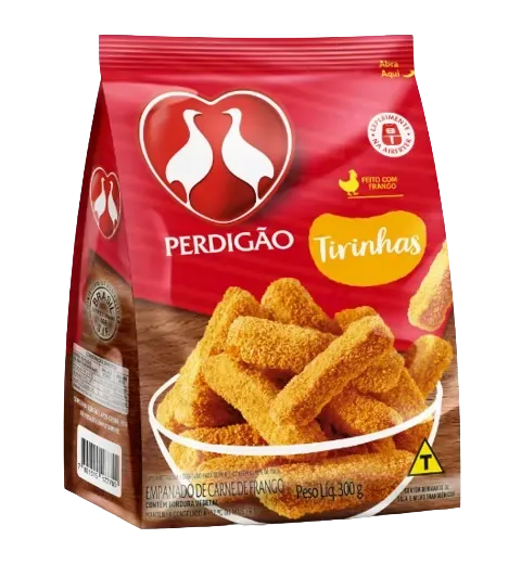 Tirinhas de Frango Empanadas Perdigão 300g -Caixa c/15 — Perdigão