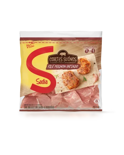 File Mignon Suino Fatiado Sadia 800g -Caixa c/10 — Sadia