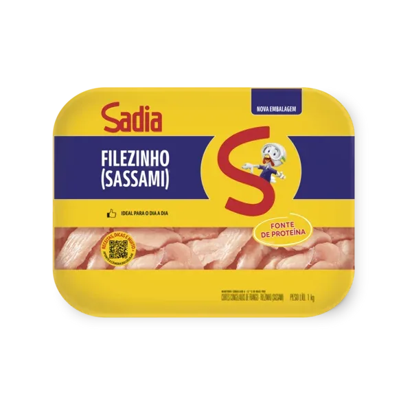 Filezinho Sassami de Frango Sadia 1kg -Caixa c/12 — Sadia