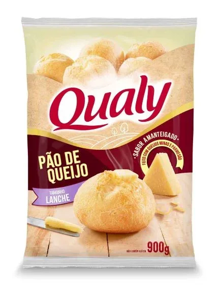 Pão De Queijo Amanteigado Lanche Qualy  900G -Caixa c/10 — Qualy