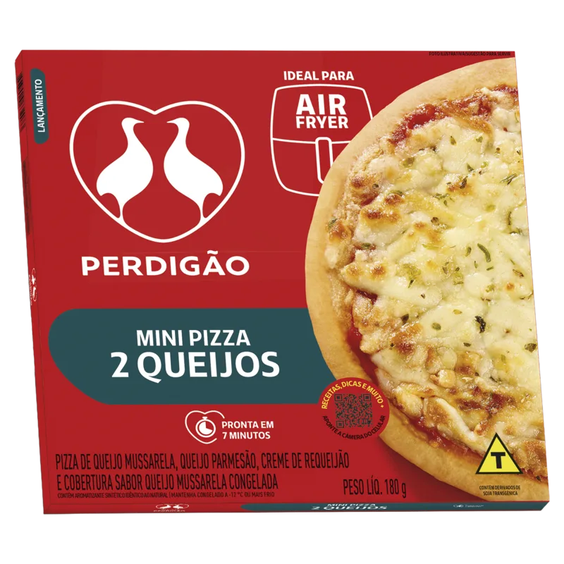 PIZZA DOIS QUEIJOS CONG 180G PERD — Perdigão