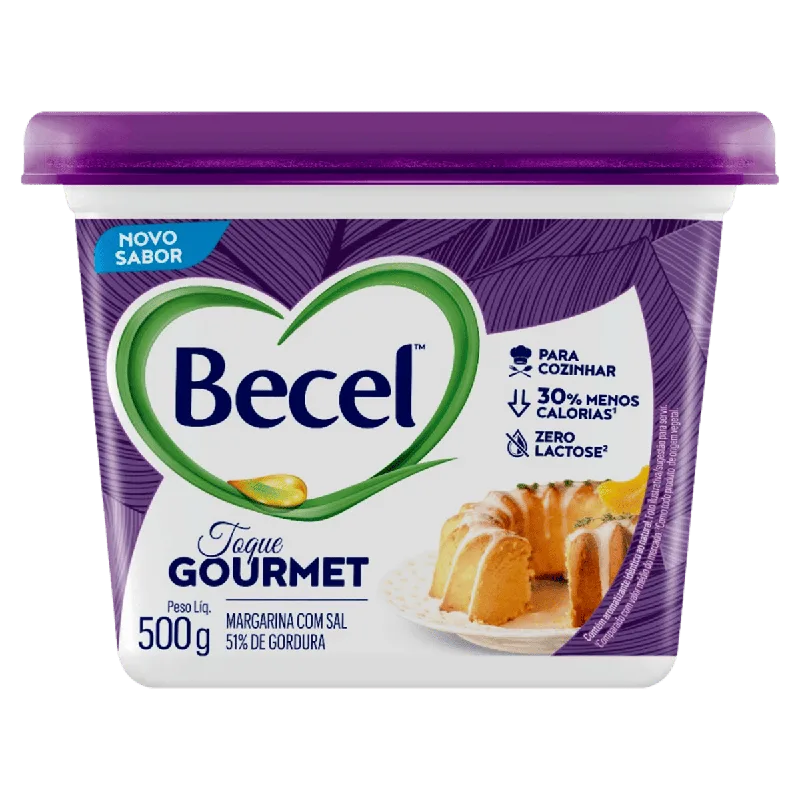 Margarina com Sal Zero Lactose Becel Toque Gourmet Pote 500g — Becel