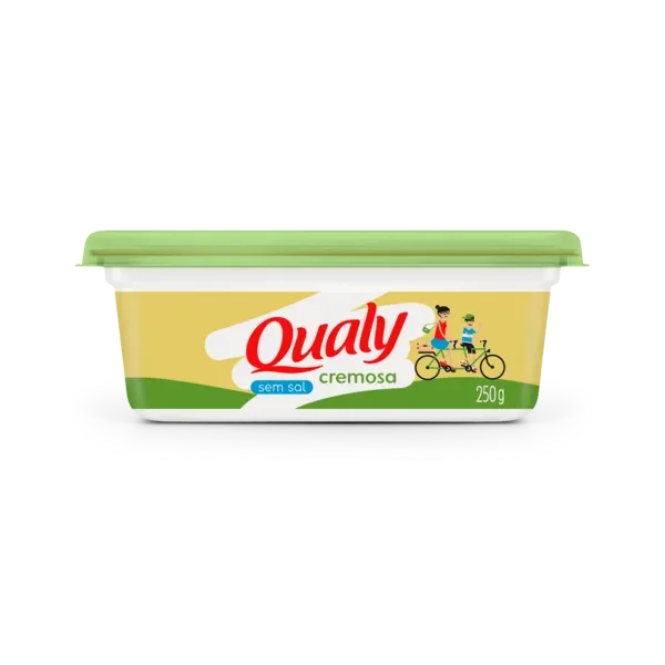 Margarina Qualy Cremosa sem Sal 250g -Caixa c/24 — Qualy