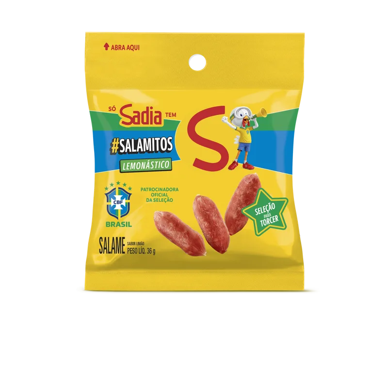 Snack Salamitos Sabor Limão Sadia 36g -Caixa c/50 — Sadia