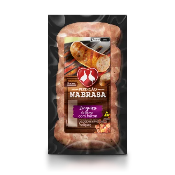 Linguiça de Frango com Bacon Perdigão Na Brasa 600g -Caixa c/12 — Perdigão Na Brasa