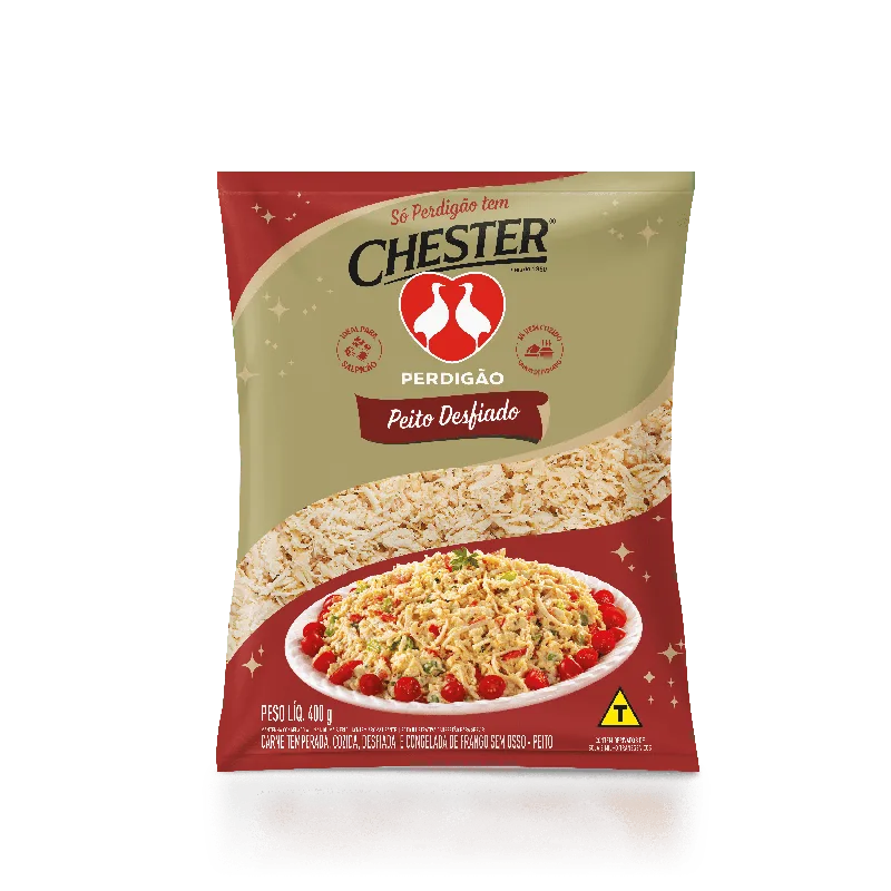 Peito de Chester Desfiado Sabor Defumado  400 g — Perdigão