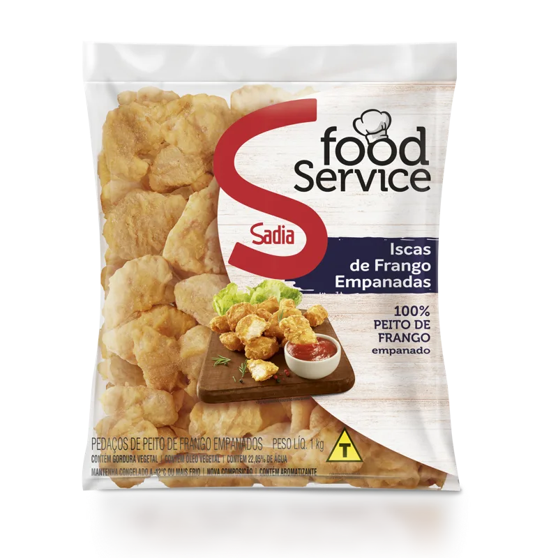 Empanado de Frango em Iscas Sadia Food Service 1kg -Caixa c/3 — Sadia