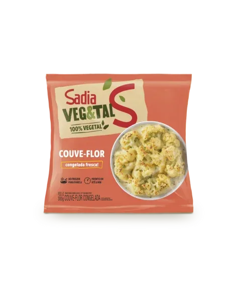 Couve-Flor Congelada Sadia Veg&Tal 300g -Caixa c/12 — Sadia Veg&Tal