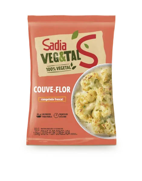 Couve-Flor Congelada Sadia Veg&Tal  1kg -Caixa c/10 — Sadia Veg&Tal