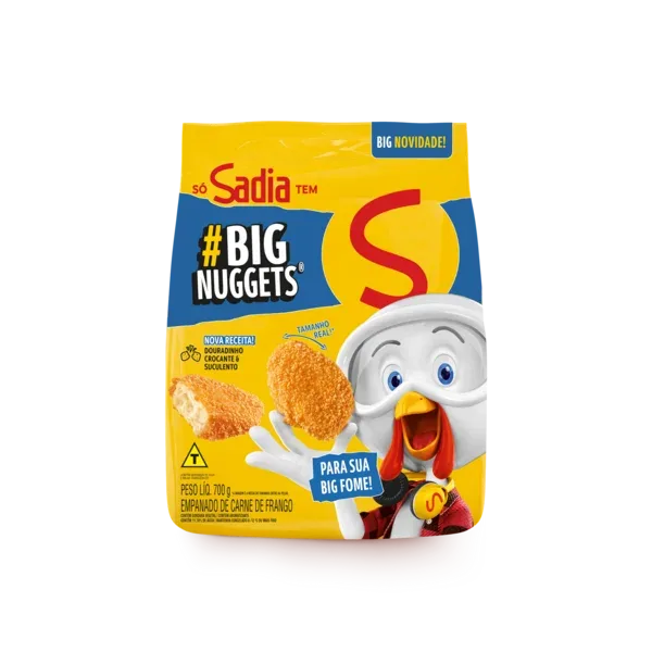Nuggets Tradicional Sadia Nuggets Embalagem Econômica 700g  -Caixa c/6 — Sadia