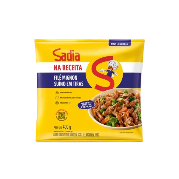Filé Mignon Suíno em Tiras Sadia 400g - Caixa c/12 — Sadia