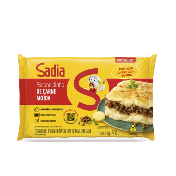 Escondidinho de Carne Moída Sadia  600g -Caixa c/6 — Sadia