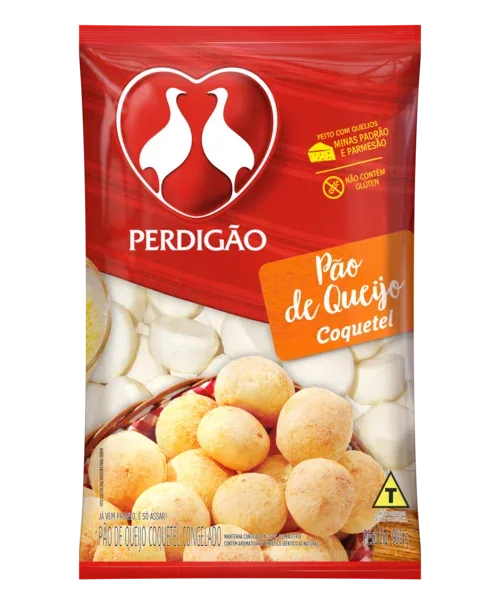 Pão de Queijo Coquetel Food Service Perdigão Tá na Mão! 900g -Caixa c/10 — Perdigão