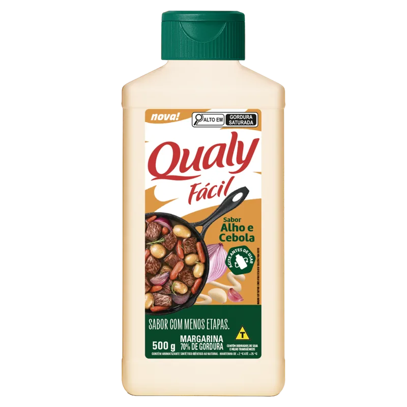 MARGARINA QUALY FACIL REFOGA C/SAL 500G — Qualy