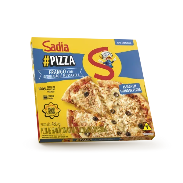 Pizza Frango com Requeijão e Mussarela Sadia 460g -Caixa c/12 — Sadia