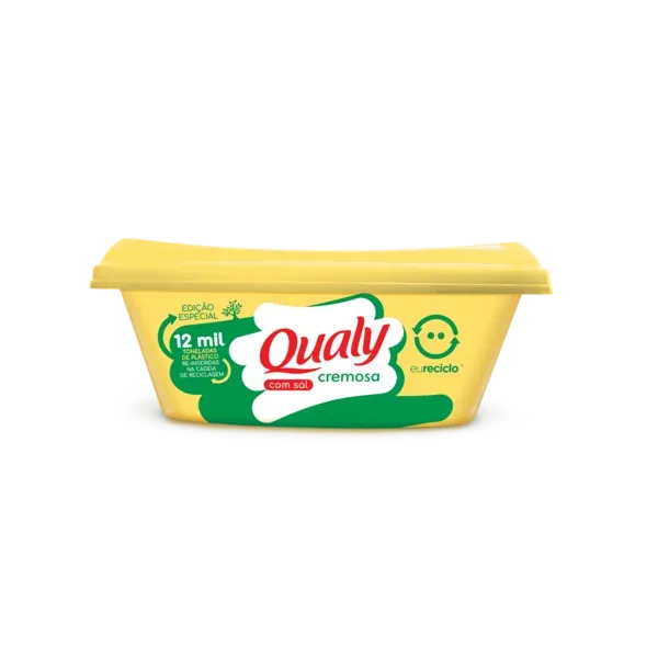 Margarina Qualy Cremosa com Sal 250g - Potes Colecionáveis -Caixa c/24 — Qualy