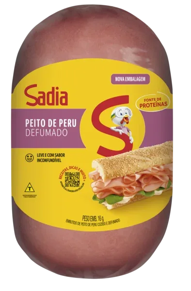 Peito de Peru Defumado Sadia 2,6kg -Caixa c/2 — Sadia